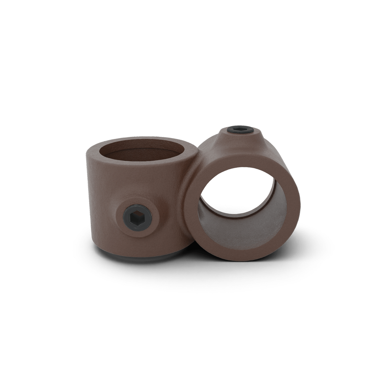 Buiskoppeling Kruisstuk 90° - vintage bruin-B / 26,9 mm